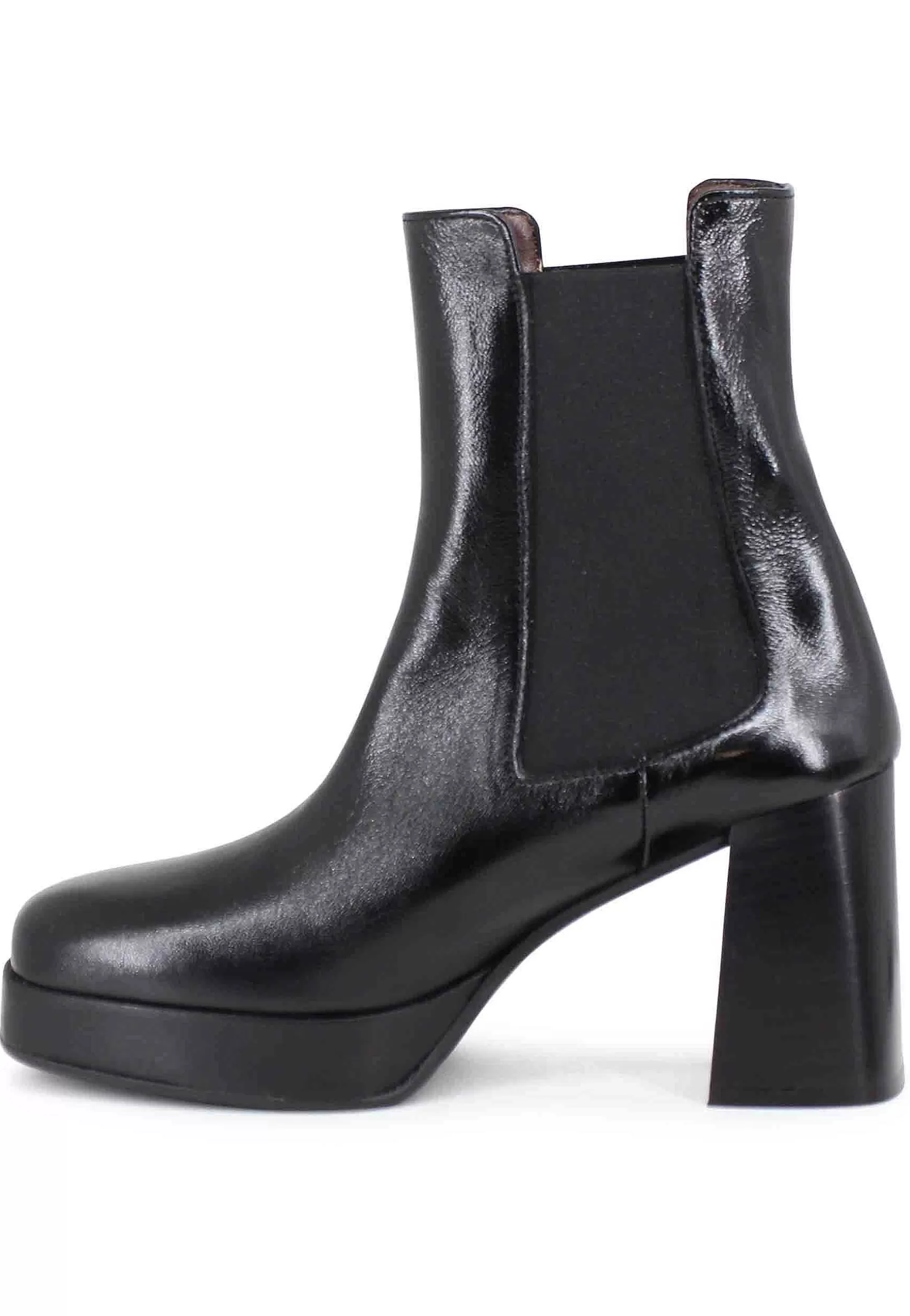 Stivaetti Beates Donna In Pee Nera Con Tacco E Pateau*L New