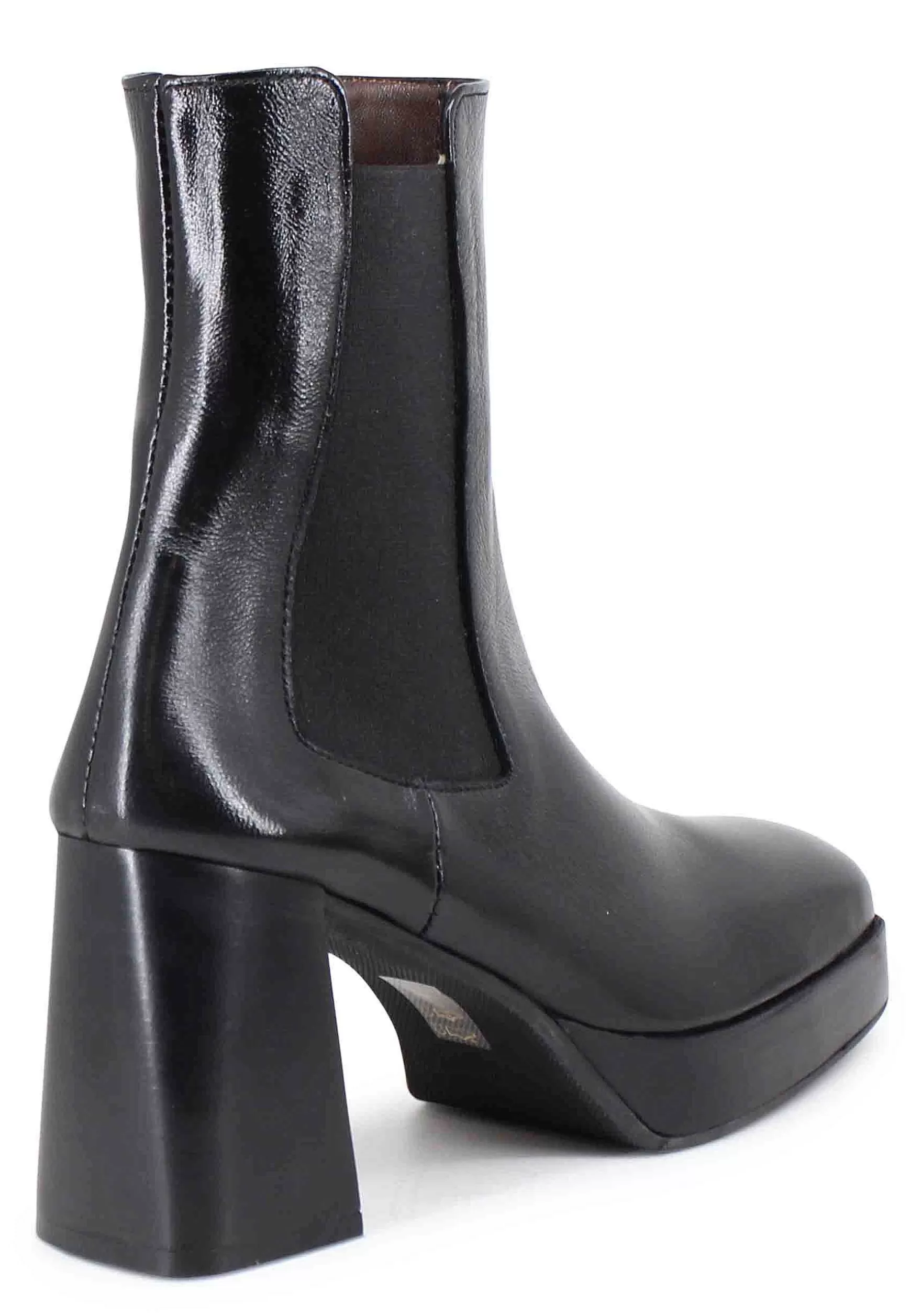 Stivaetti Beates Donna In Pee Nera Con Tacco E Pateau*L New