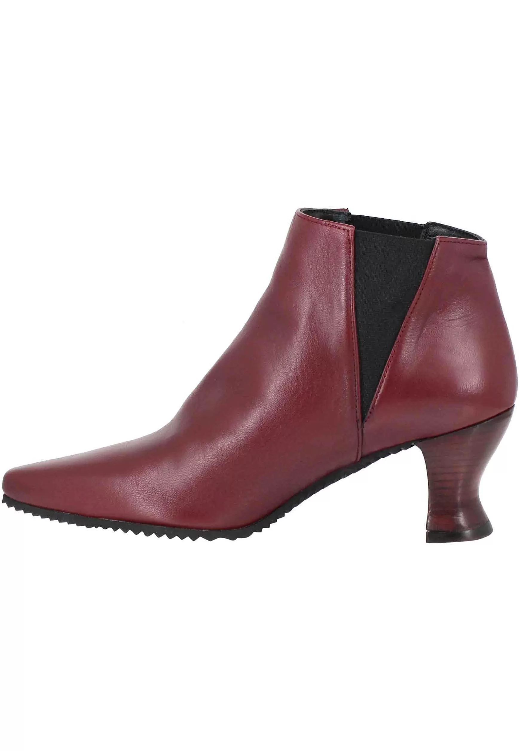 Stivaletti Beatles Donna In Pelle Viola Punta Quadra E Tacco In Cuoio** Best Sale