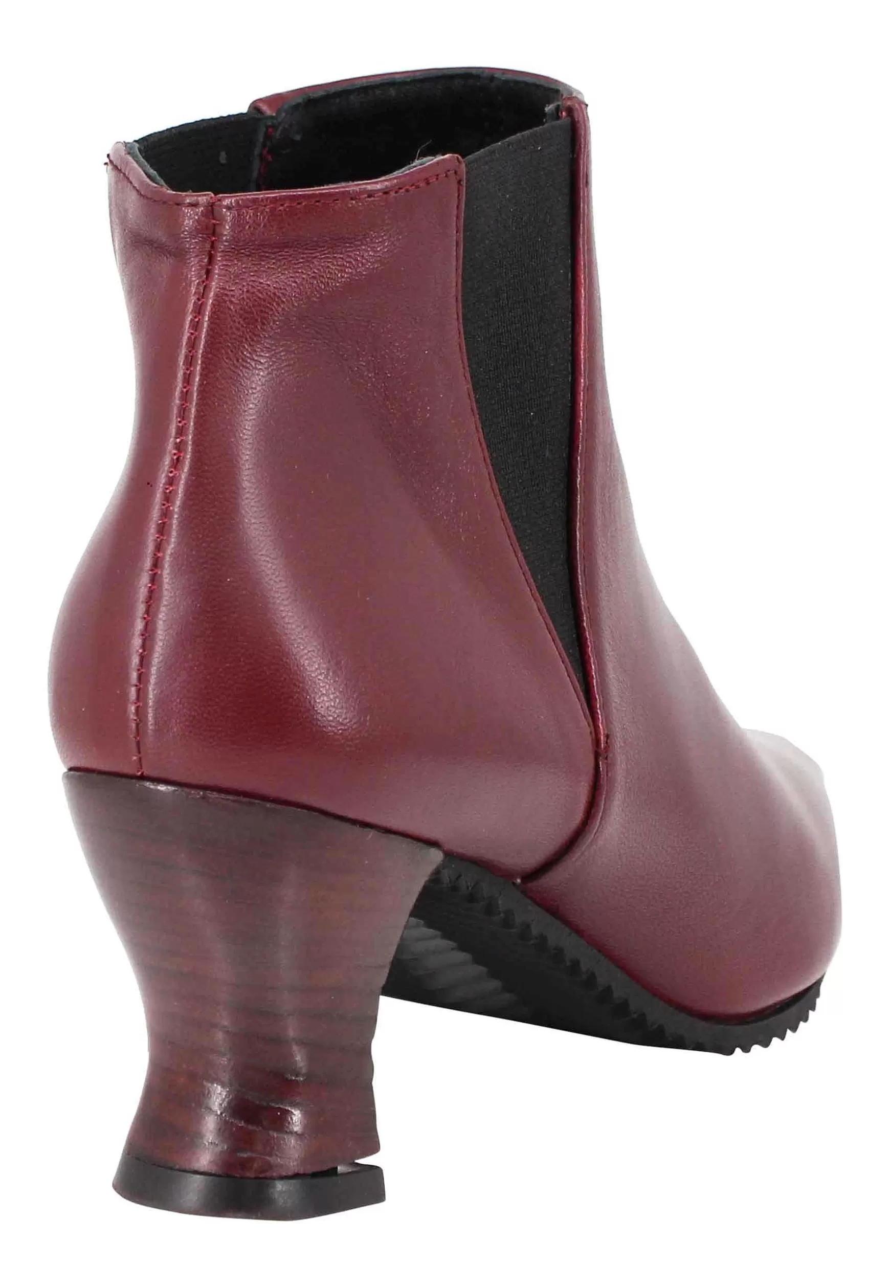 Stivaletti Beatles Donna In Pelle Viola Punta Quadra E Tacco In Cuoio** Best Sale