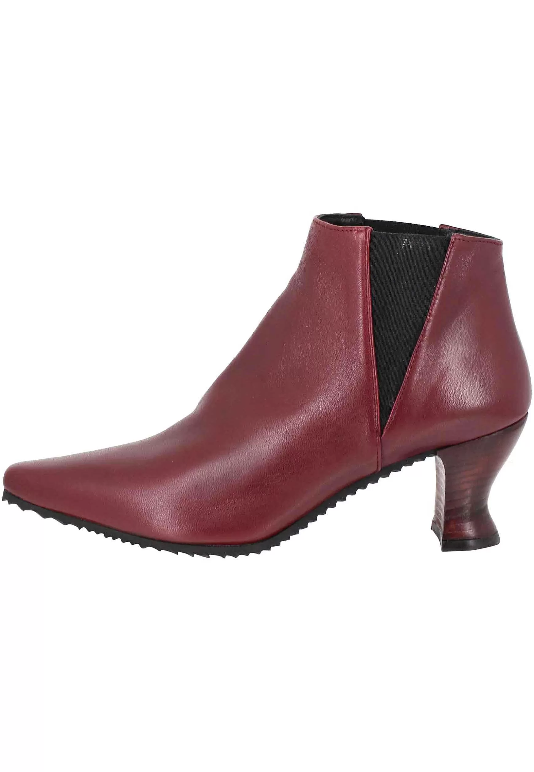Stivaletti Beatles Donna In Pelle Viola Punta Quadra E Tacco In Cuoio** Best Sale