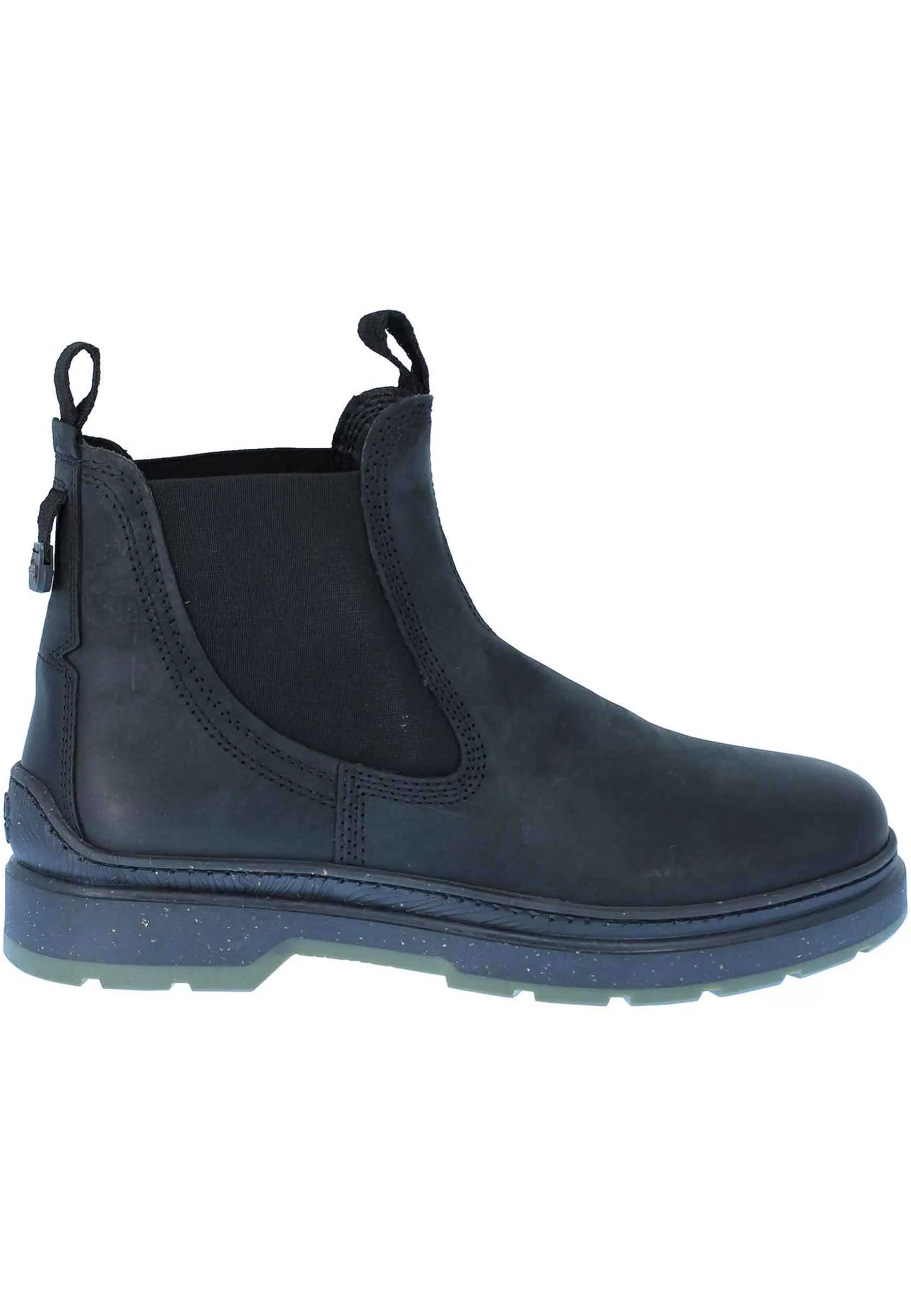 Stivaletti Beatles Uomo Red Rock In Pelle Nera Con Fondo Gomma Carrarmato*Jeep Discount