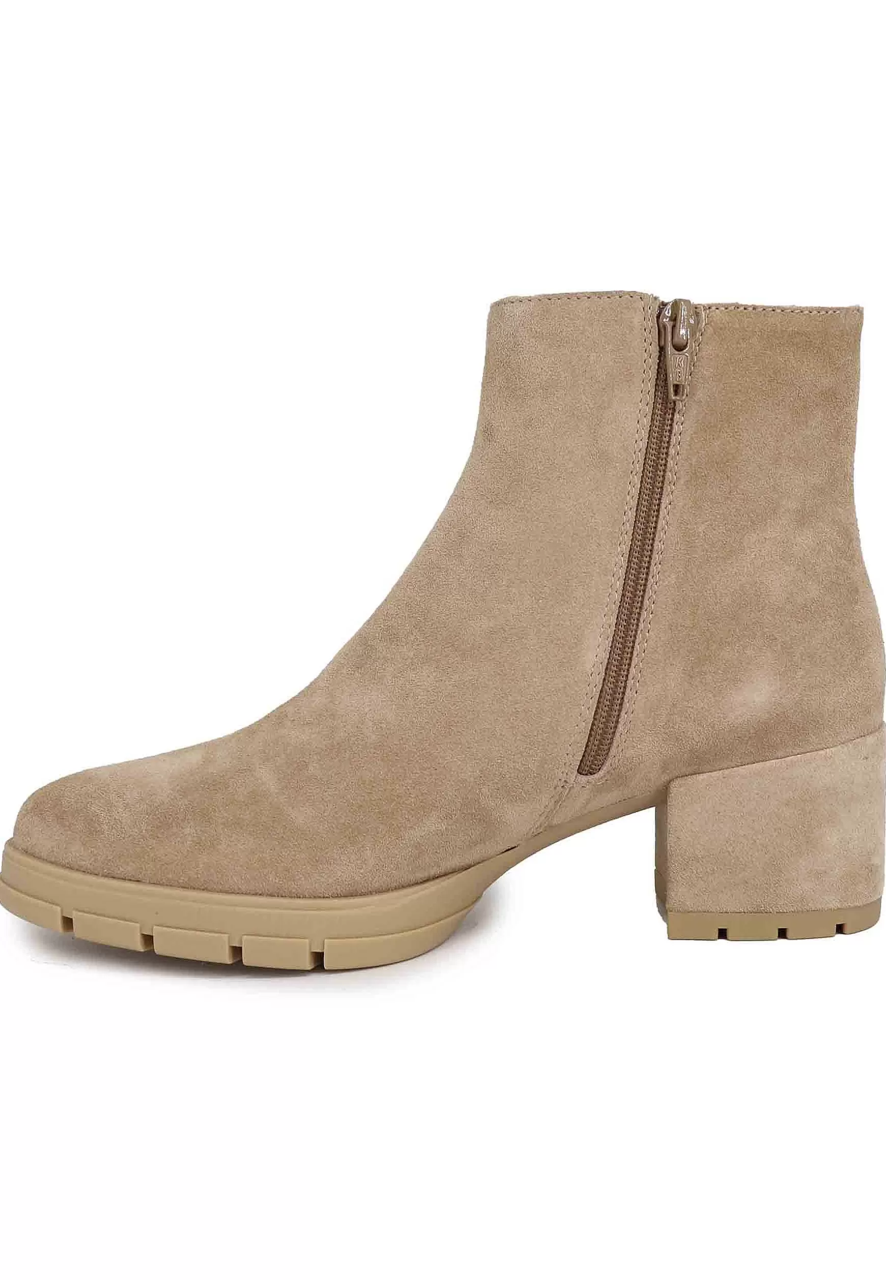 Stivaletti Donna In Camoscio Avorio Con Plateau In Gomma*Unisa Cheap