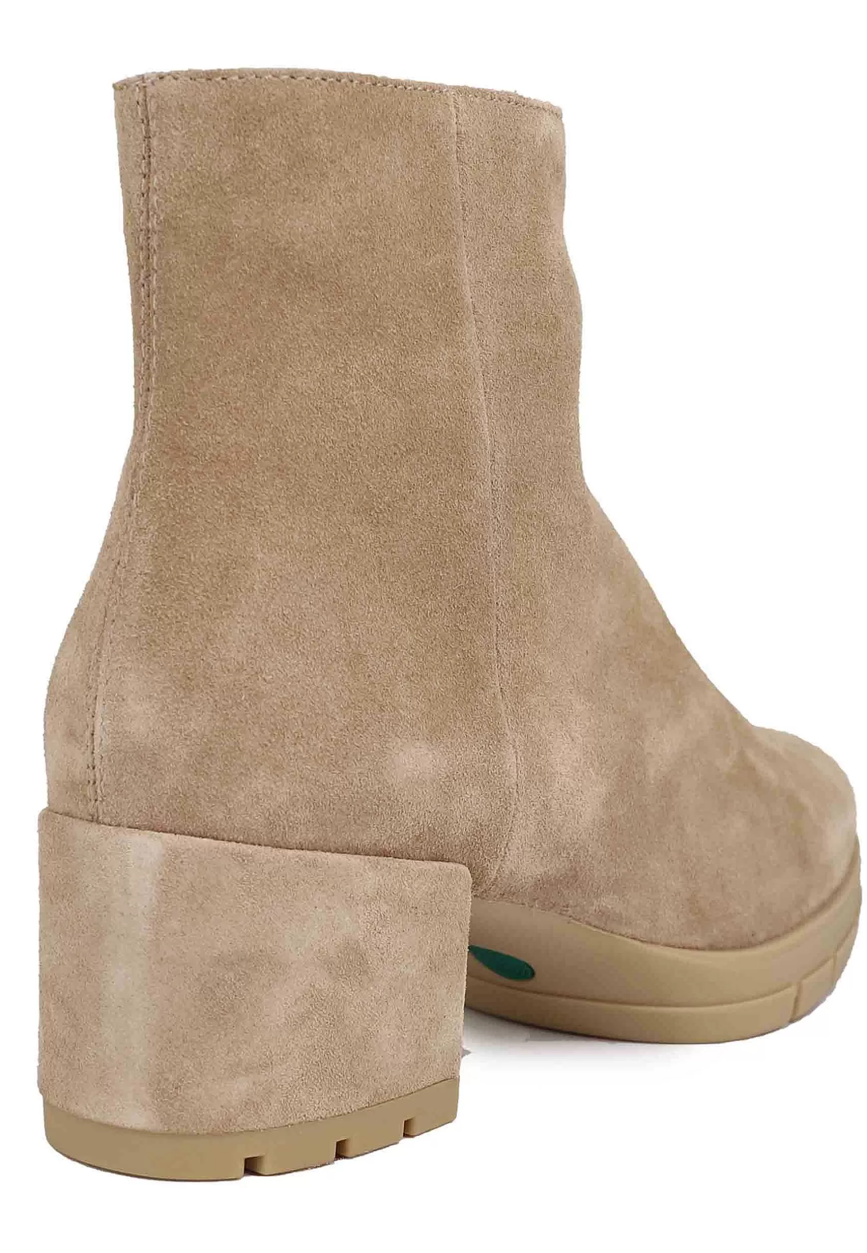 Stivaletti Donna In Camoscio Avorio Con Plateau In Gomma*Unisa Cheap