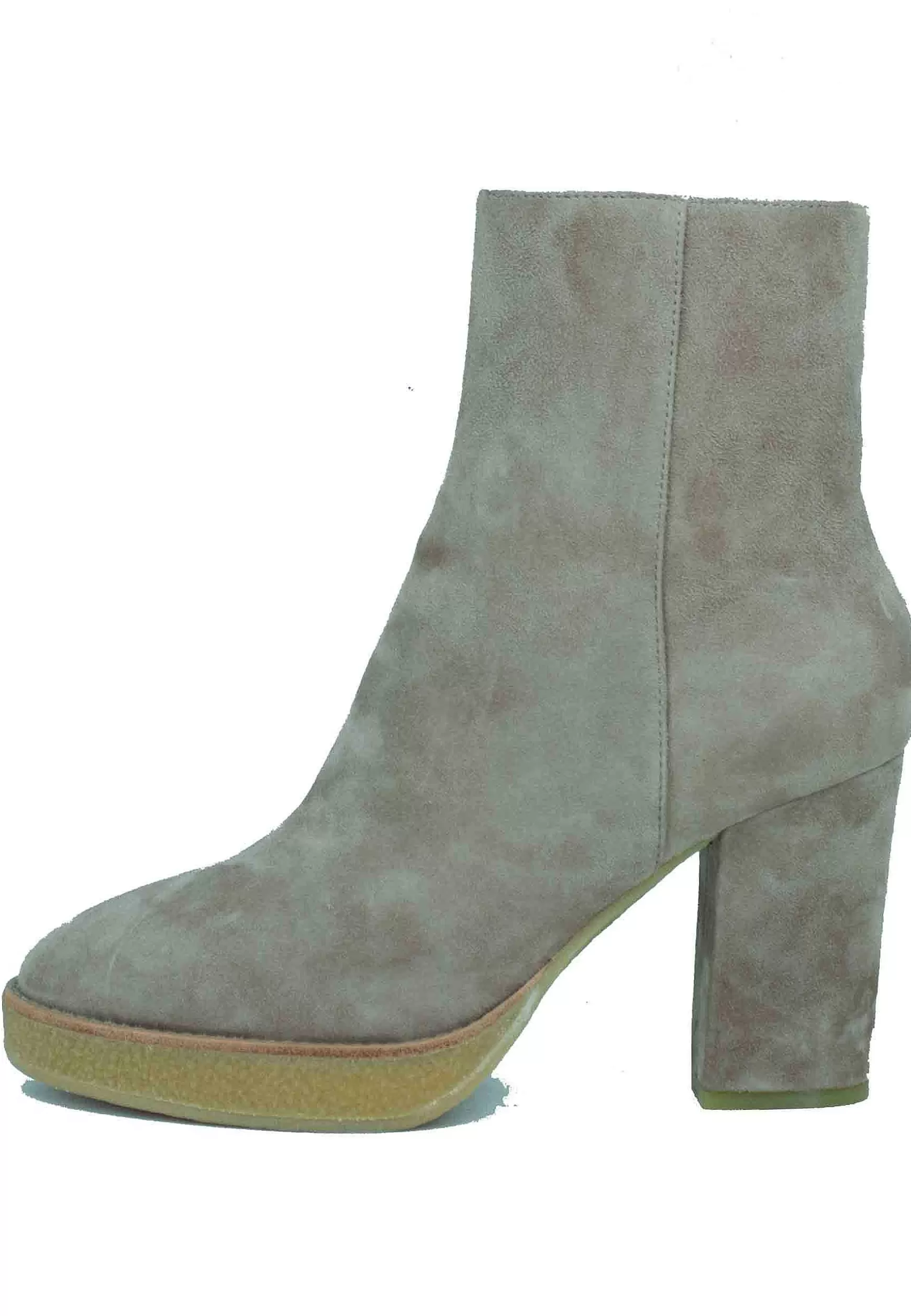 Stivaletti Donna In Camoscio Taupe Con Plateau In Para Biot*Lola Cruz Store