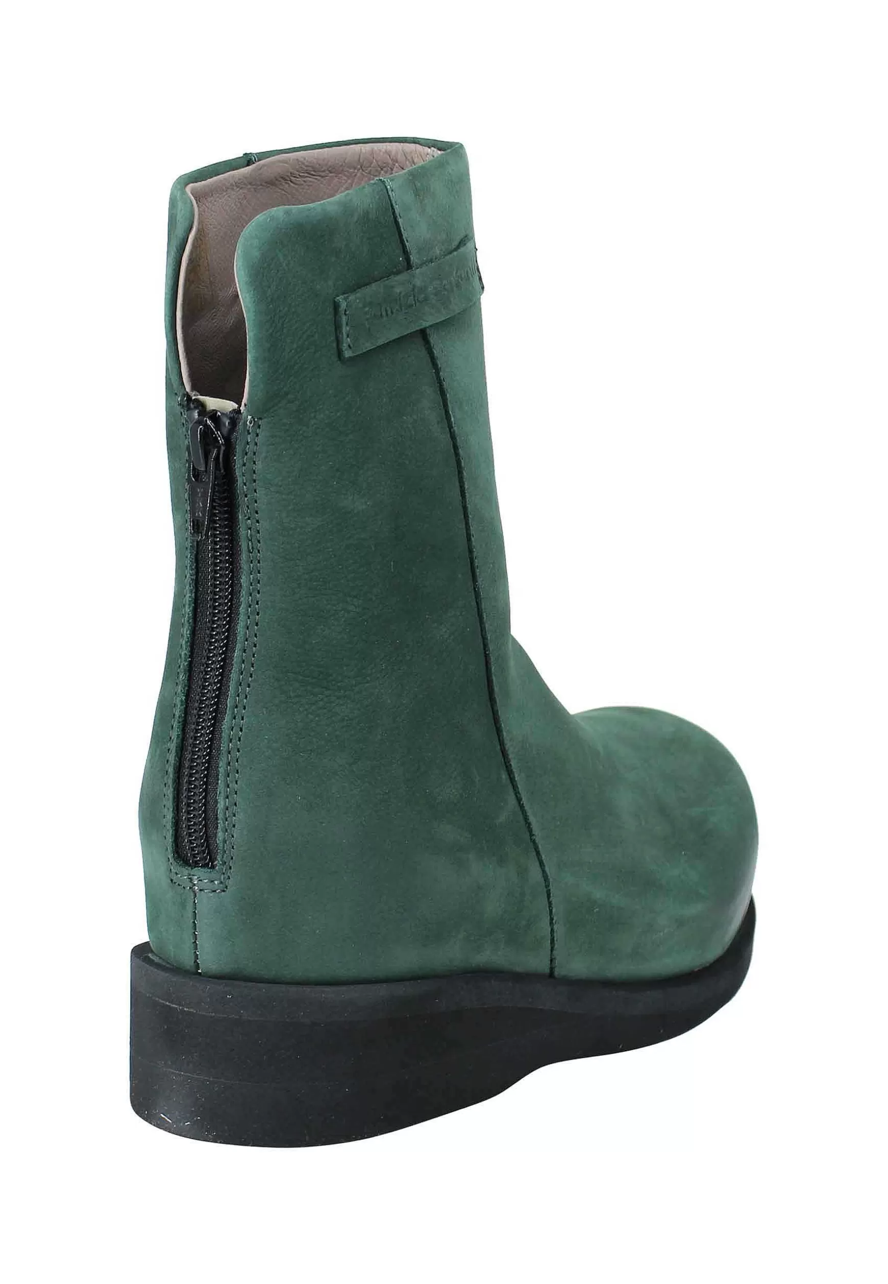 Stivaletti Donna In Pelle Verde Con Punta Alta E Suola In Gomma Nera*Patrizia Bonfanti Cheap