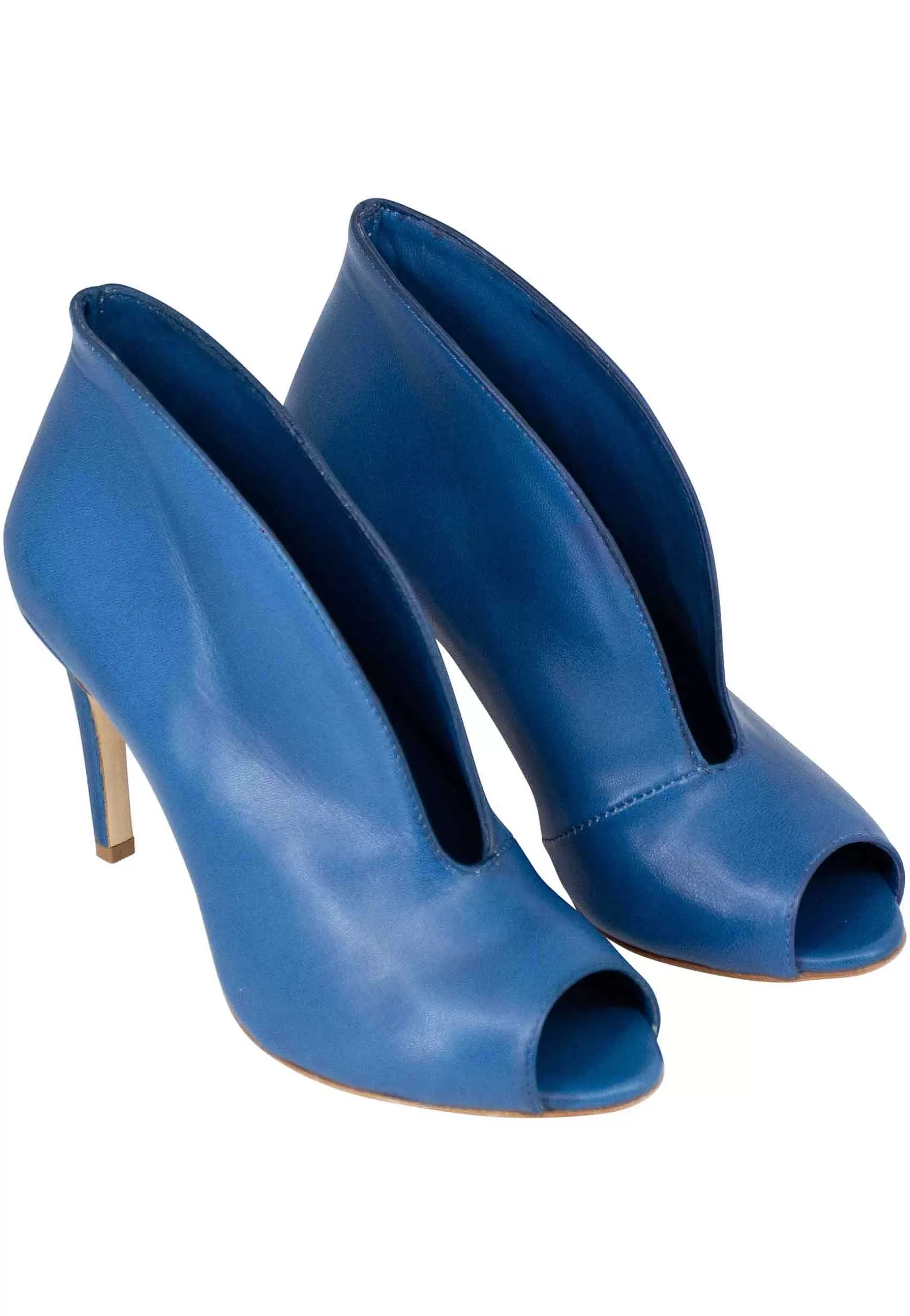 Stivaetti Open Toe Donna In Pee Bu Denim Tacco Ato*L Online