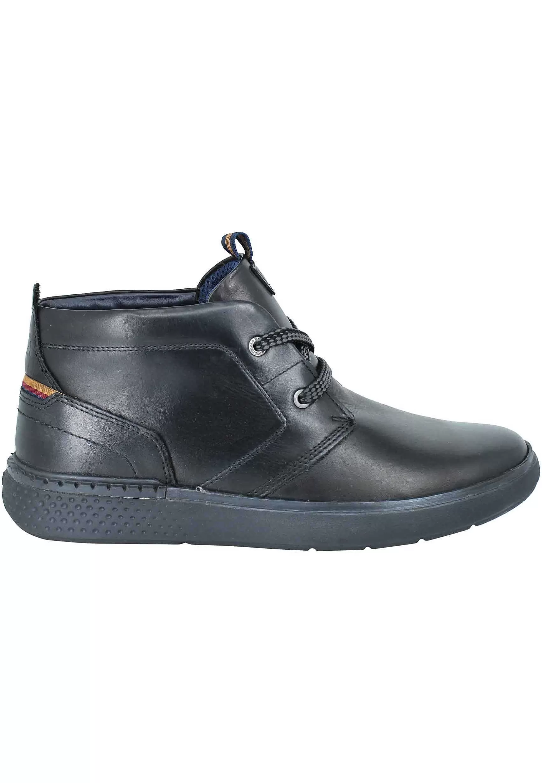 Stivaletti Polacchine Uomo Challenger Desert In Pelle Nera Con Suola In Gomma Morbida*Wrangler Outlet