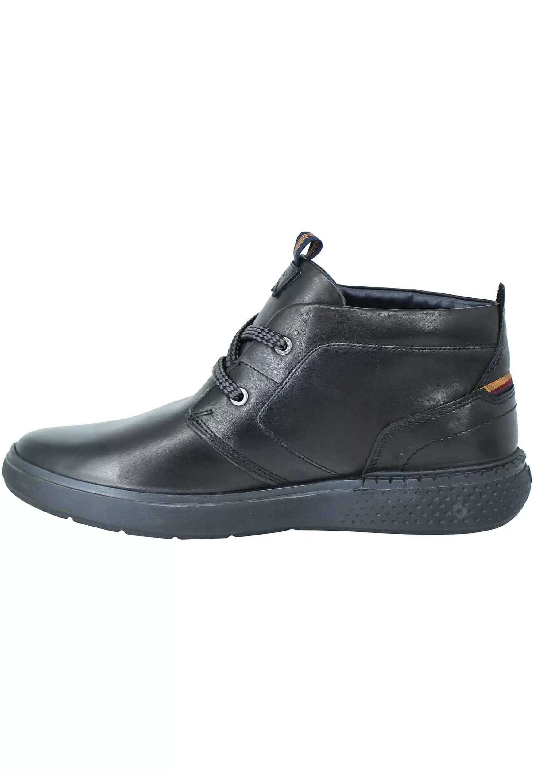 Stivaletti Polacchine Uomo Challenger Desert In Pelle Nera Con Suola In Gomma Morbida*Wrangler Outlet