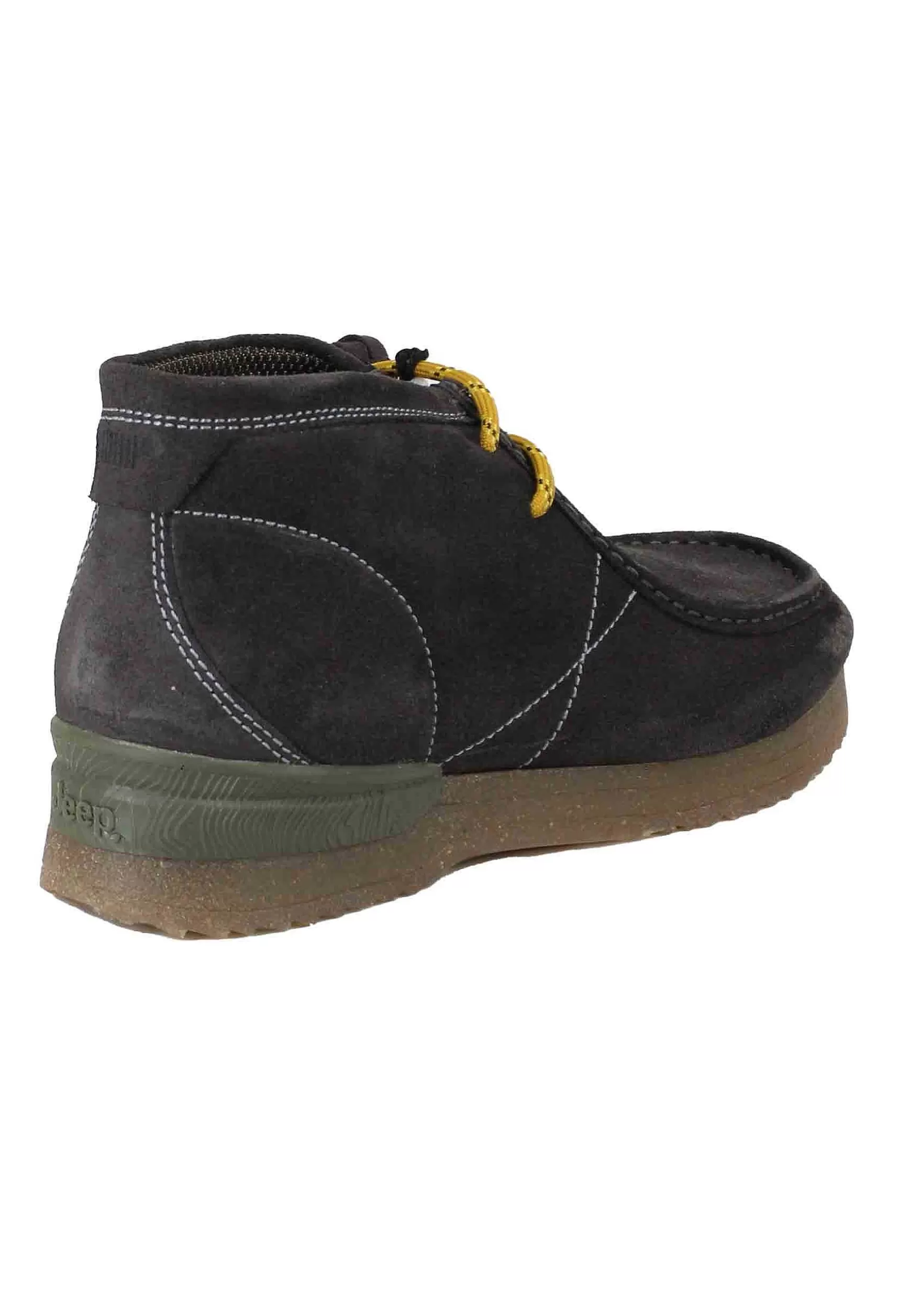 Stivaletti Polacchine Uomo In Camoscio Grigio Con Suola In Para Bantam*Jeep Online