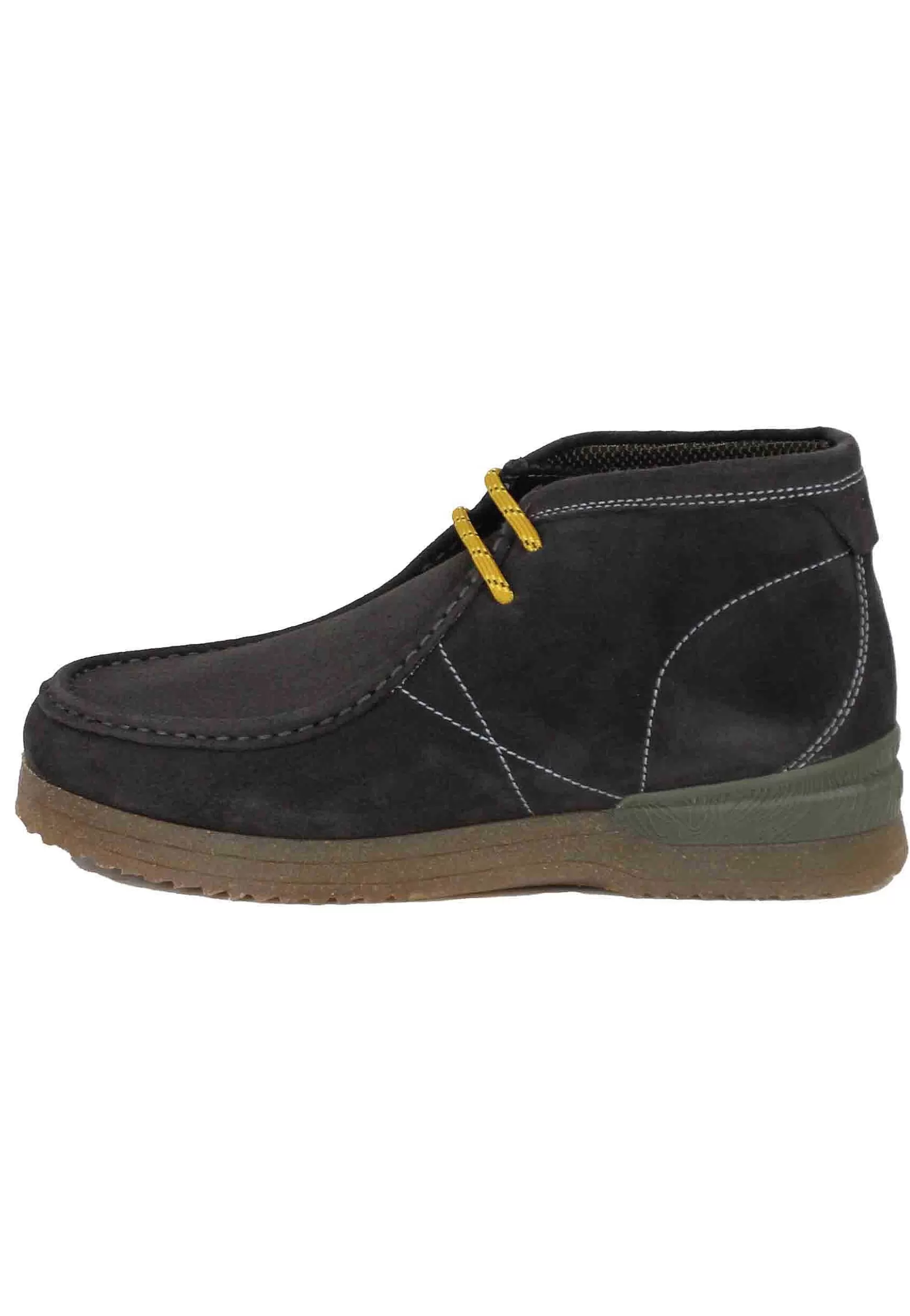 Stivaletti Polacchine Uomo In Camoscio Grigio Con Suola In Para Bantam*Jeep Online