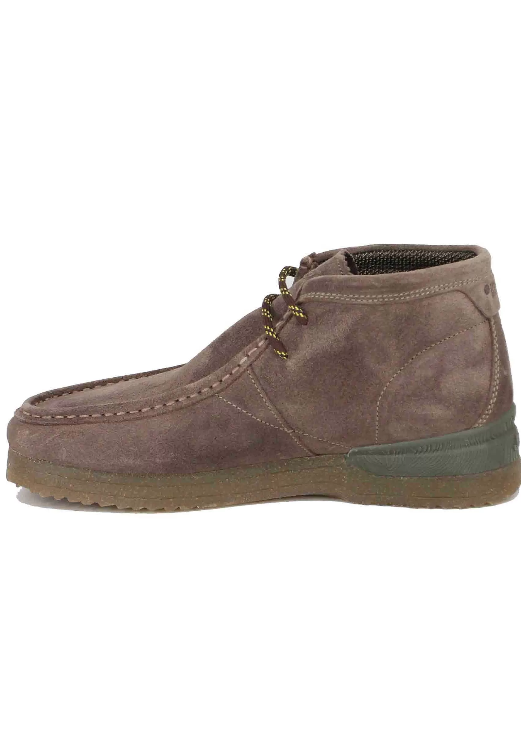 Stivaletti Polacchine Uomo In Camoscio Taupe Con Suola In Para Bantam*Jeep Hot