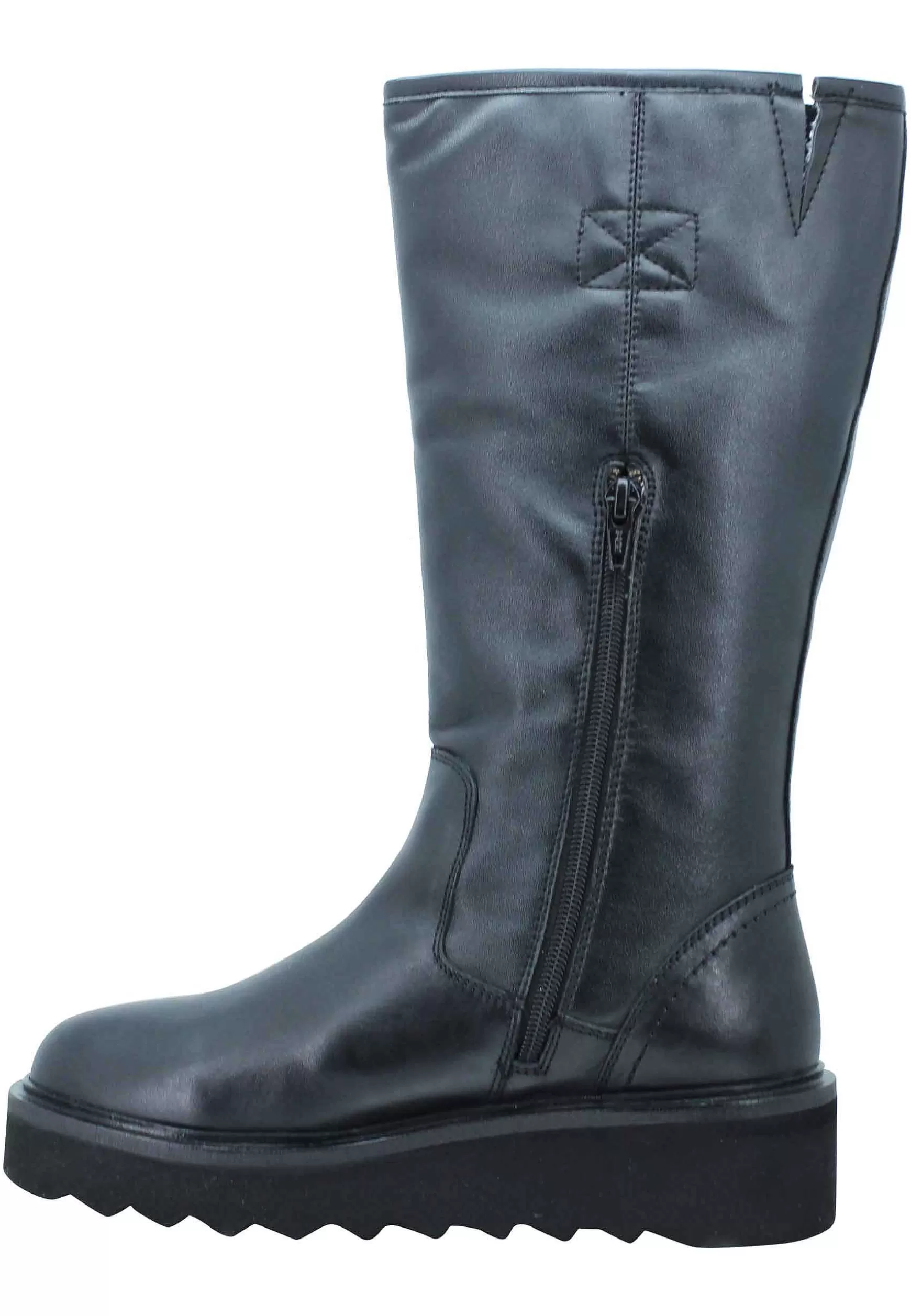 Stivali Donna Jane Hight In Pelle Con Fondo Gomma Basso E Fibbia Laterale*Wrangler Discount
