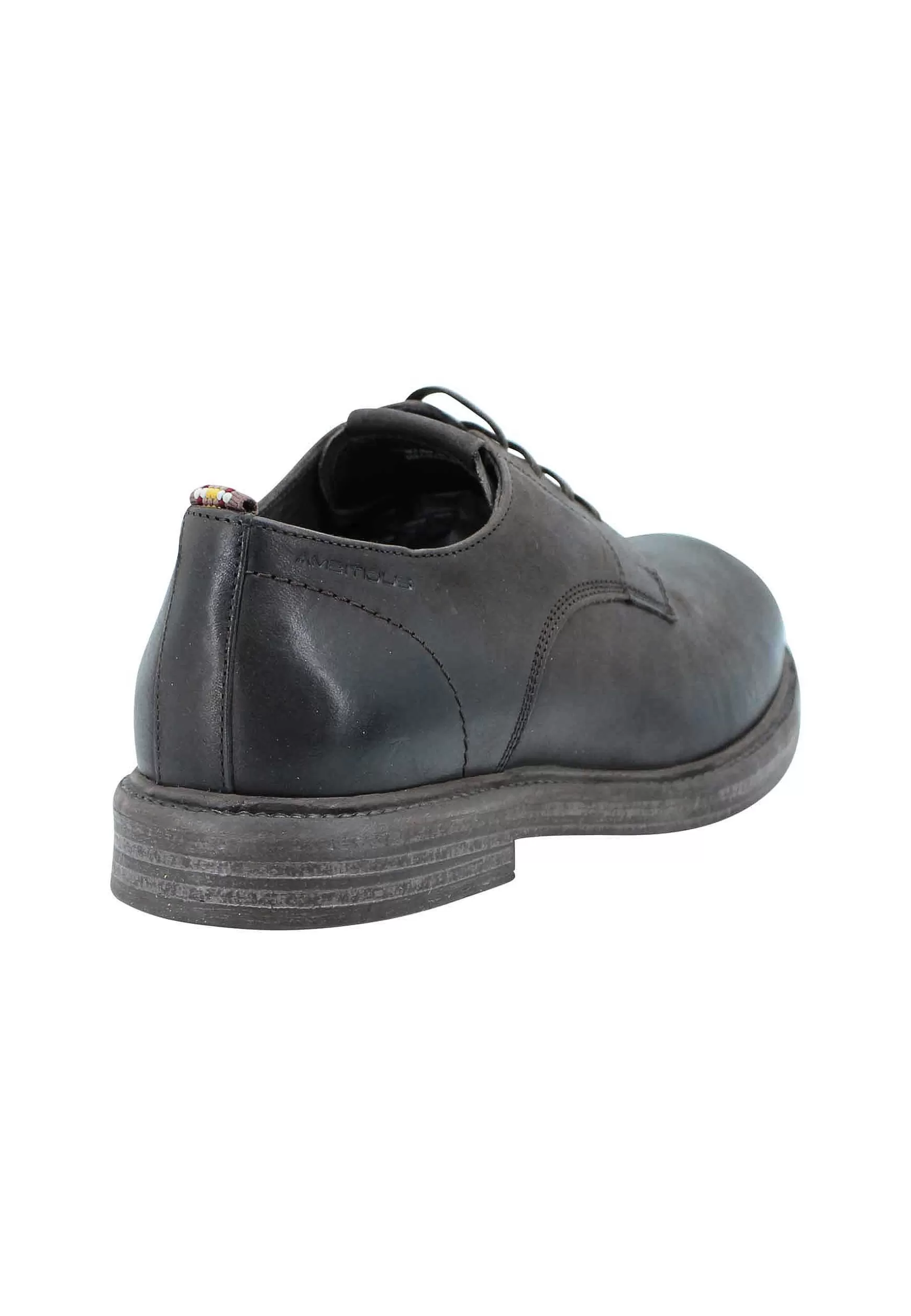 Stringata Uomo In Pelle Marrone Suola In Gomma E Sottopiede Memory Foam*Ambitious Cheap