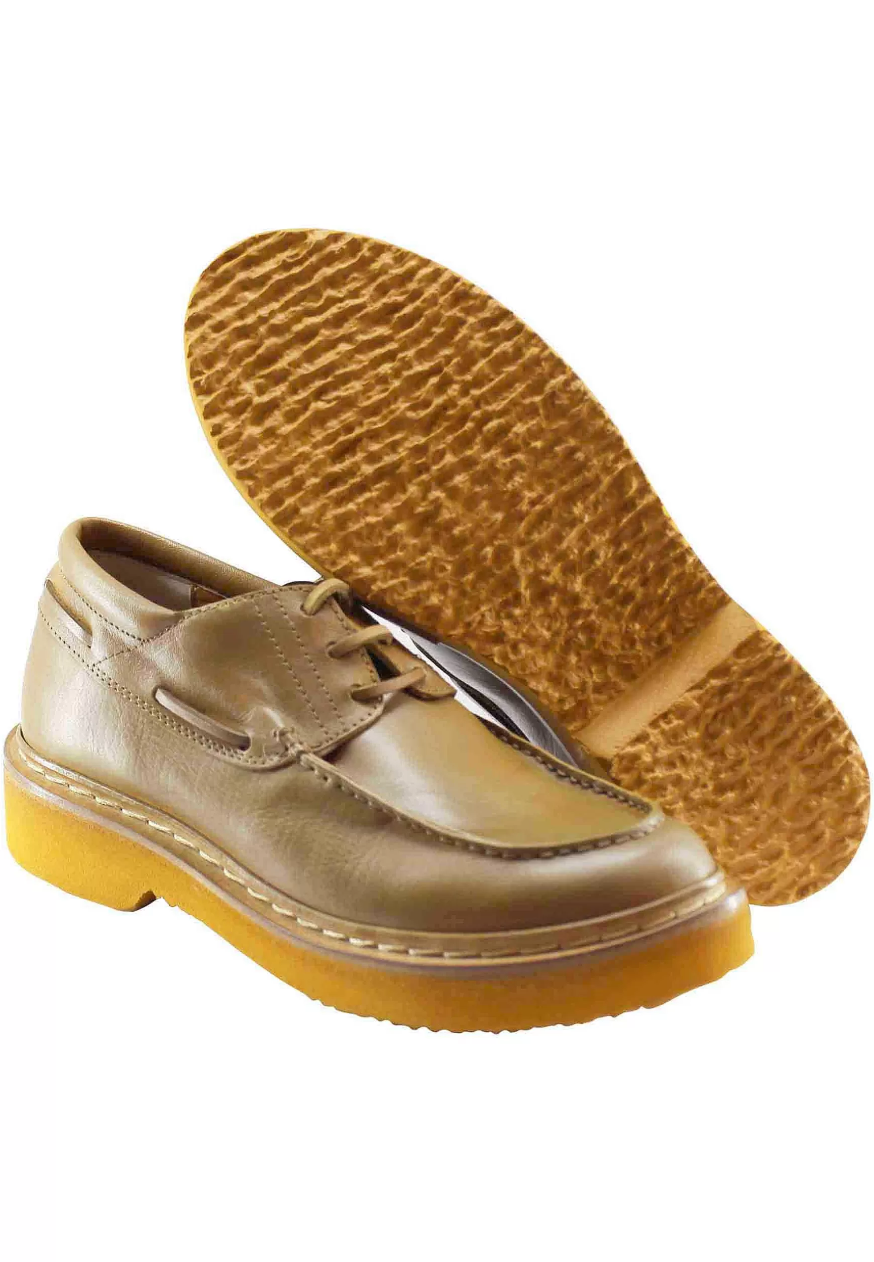 Stringate Donna In Pee Senape Con acci In Pee E Vaschetta Cucita*L Outlet