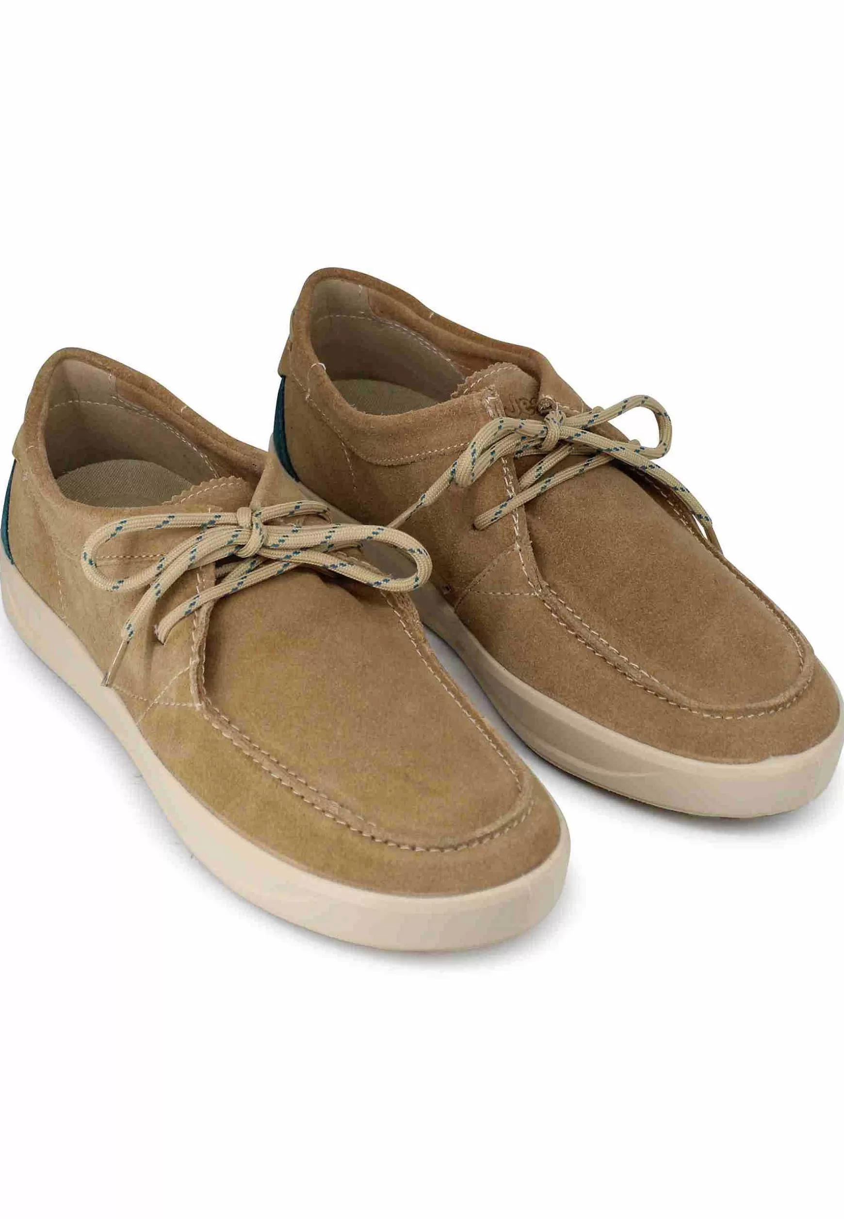 Stringate Uomo Bob Cat In Camoscio Beige Con Suola In Gomma*Jeep Outlet
