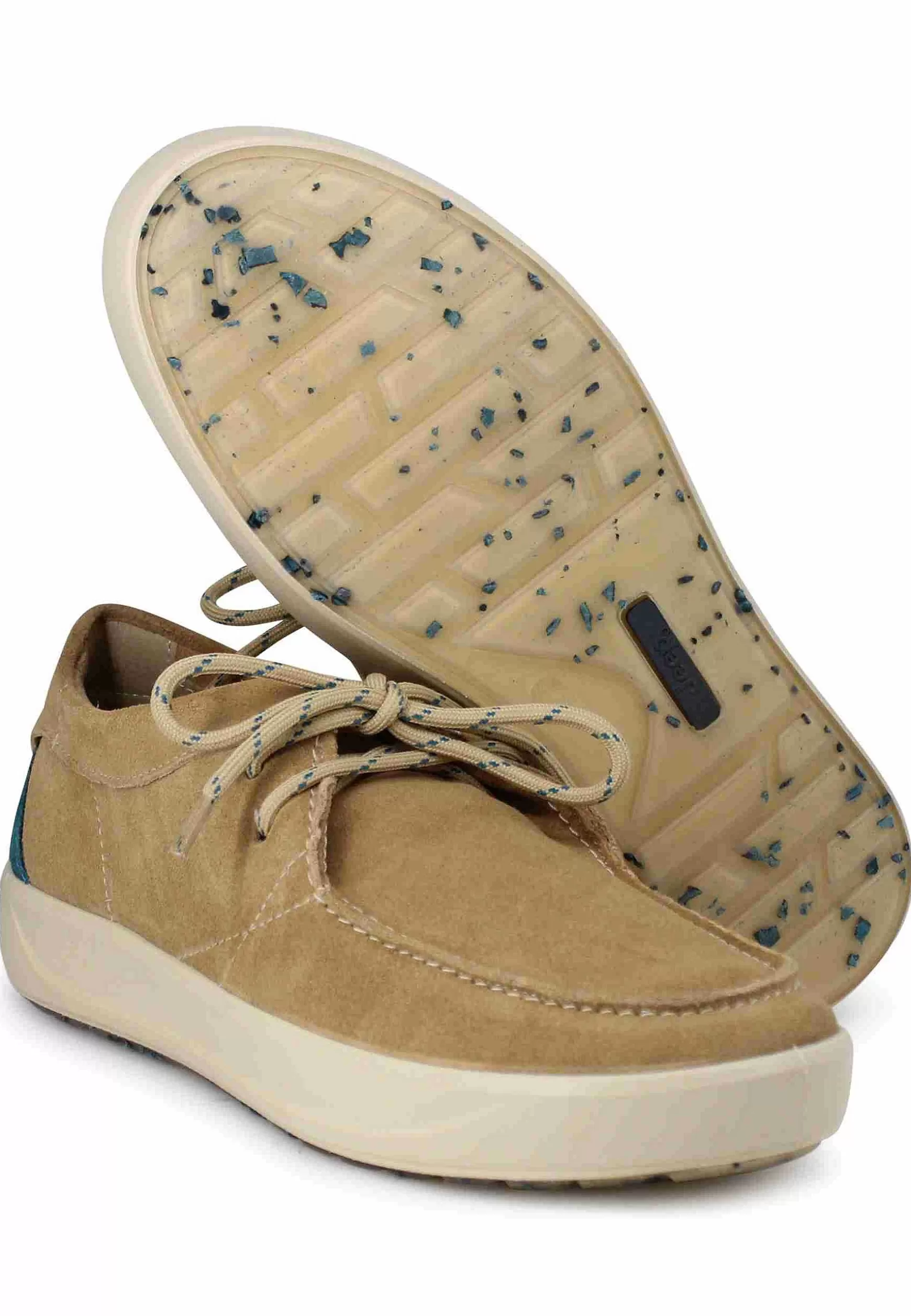 Stringate Uomo Bob Cat In Camoscio Beige Con Suola In Gomma*Jeep Outlet