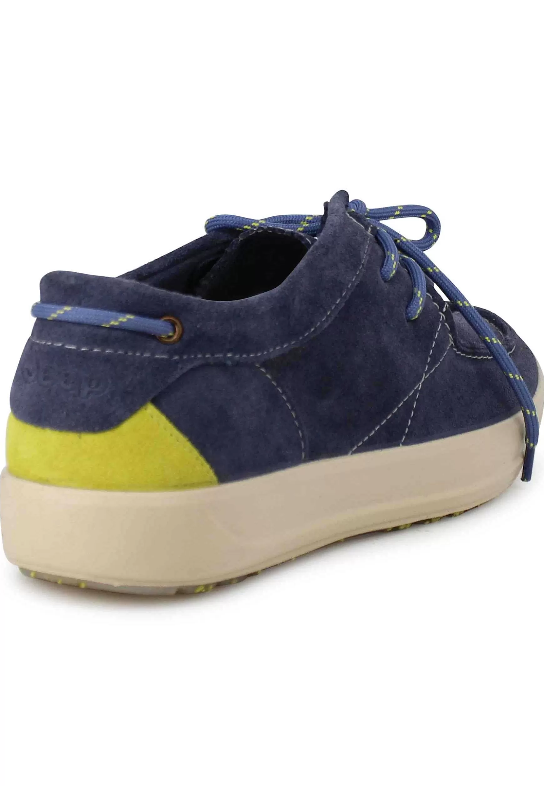 Stringate Uomo Bob Cat In Camoscio Blu Con Suola In Gomma*Jeep New
