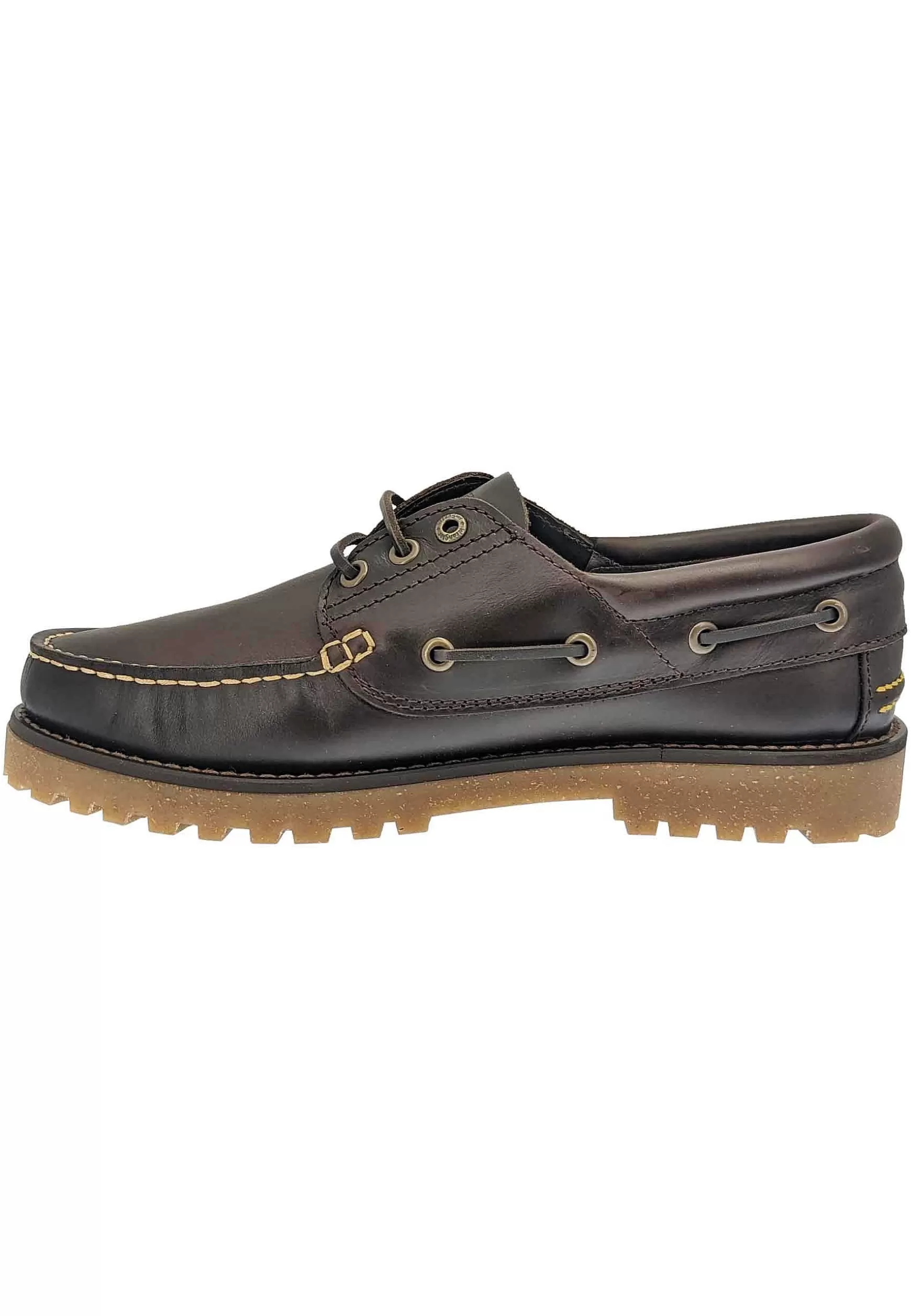 Stringate Uomo Garrett Realizzate In Pelle Testa Di Moro Lacci In Pelle E Fondo Carrarmato*Wrangler Store