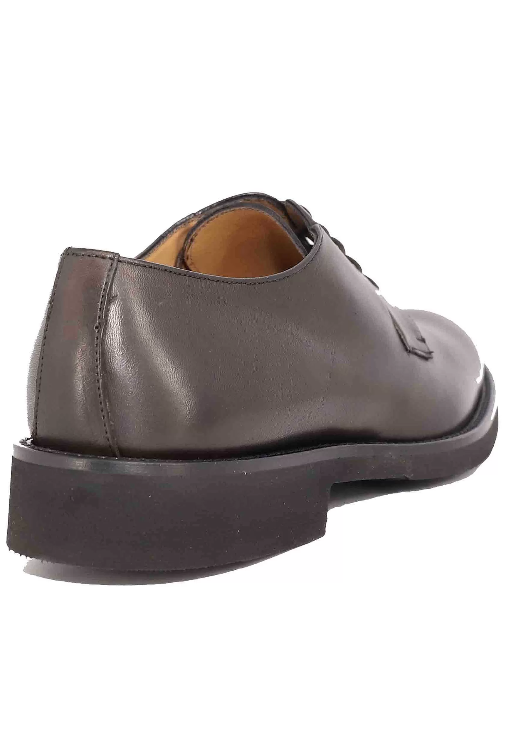 Stringate Uomo In Pelle Marone Con Suola In Gomma Ultra Leggera E Punta Tonda** Shop