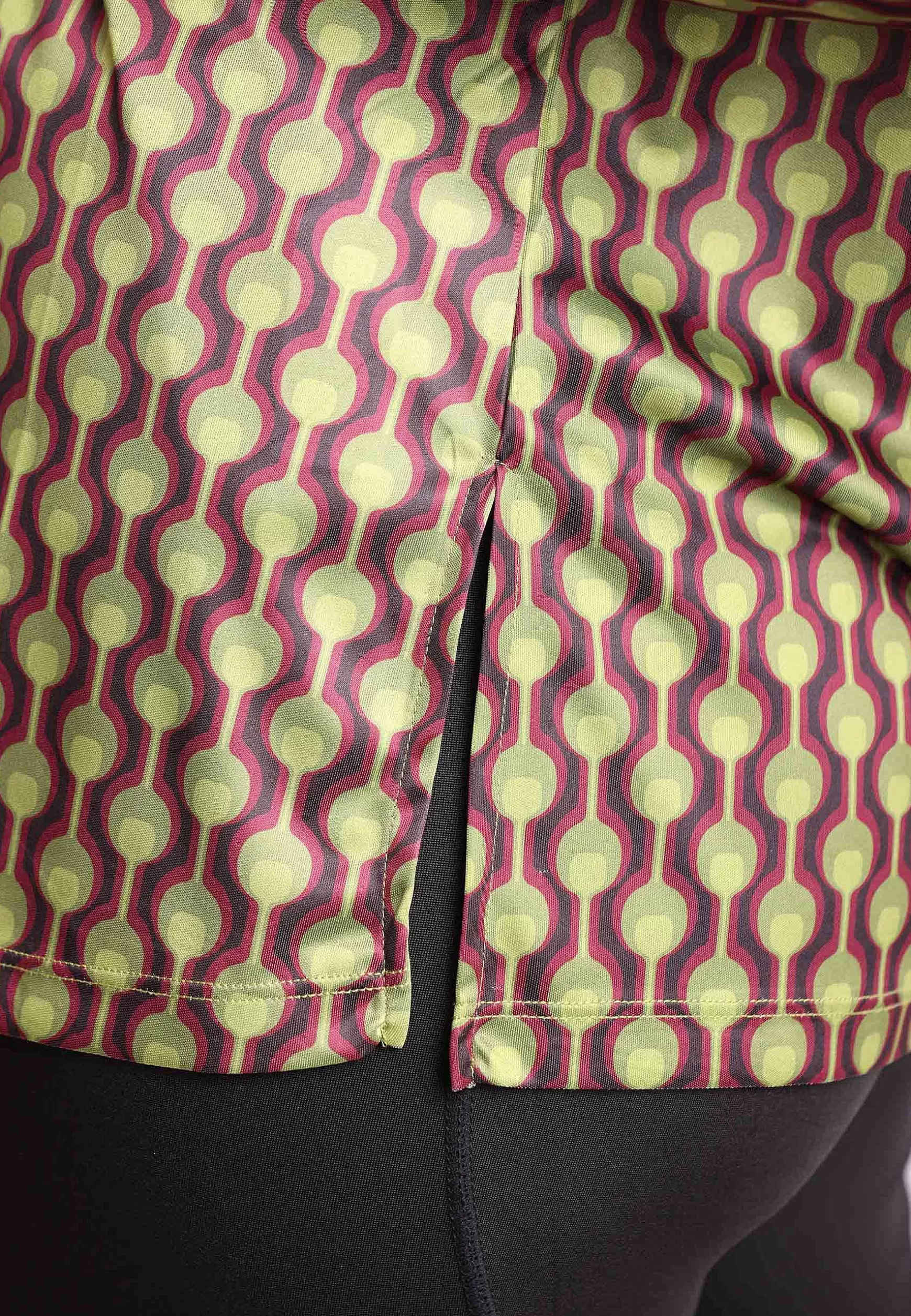 T-Shirt Donna Frieze In Jersey Stampato Bordeaux E Verde*Maliparmi Flash Sale