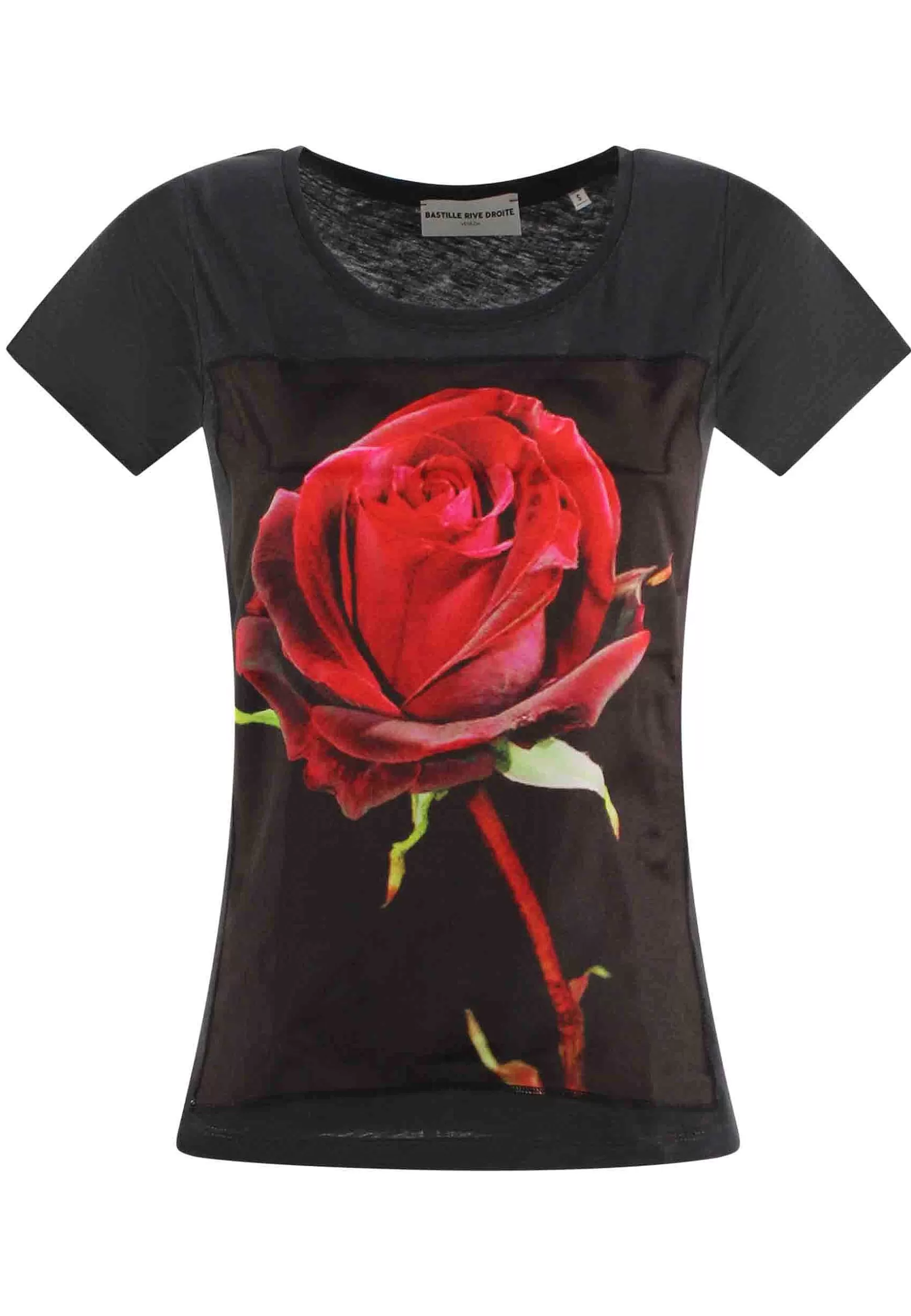 T-Shirt Donna Savage In Cotone Nero Con Stampa In Seta*Bastille Best Sale