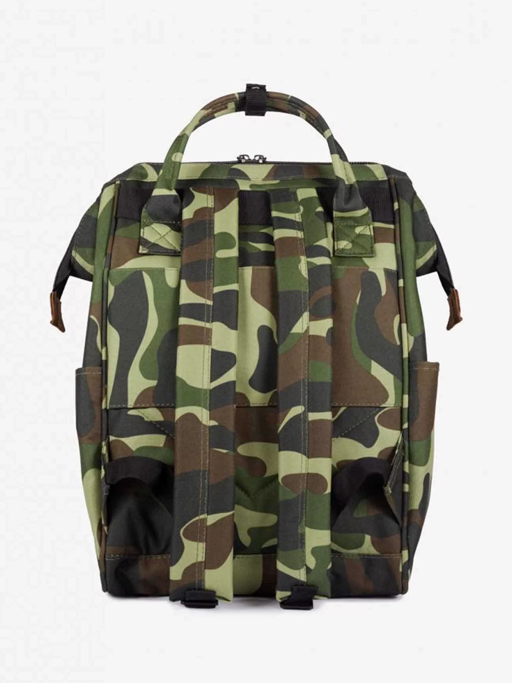 Zaino Uomo Bagpack In Nylon Verde Camouflage Con Apertura Zip*Extrò Shop